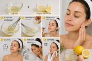 Egg White and Lemon Mask 