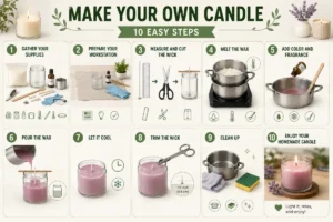 How to make candles at home to sell