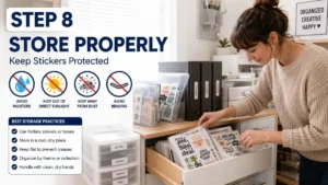 Step 8: Store Your Extra Stickers