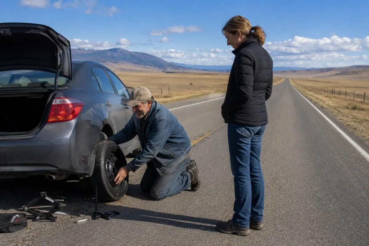 A Flat Tire in the Middle of Montana