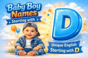 100+ Unique English Baby Boy Names Starting With D