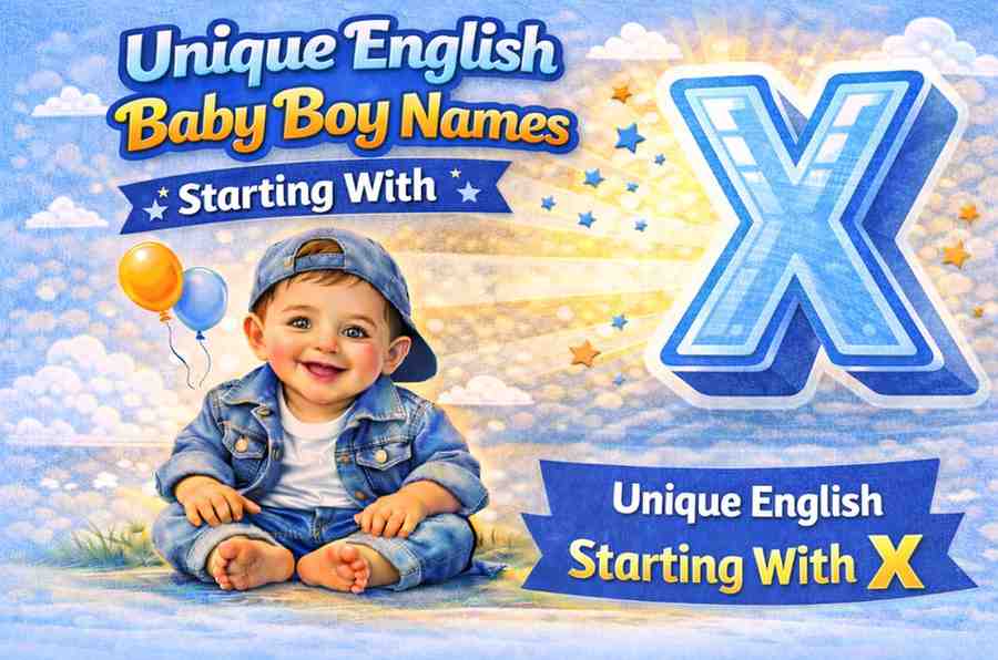 100+ Unique English Baby Boy Names Starting With X