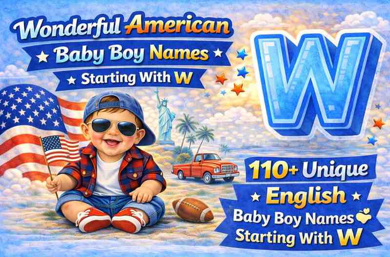 100+ Wonderful American Baby Boy Names Starting With W