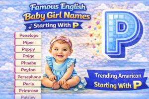 140+ Famous English Baby Girl Names Starting With P