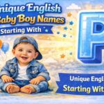 Unique English Baby Boy Names Starting With P