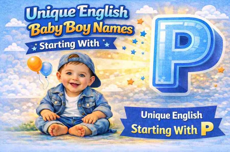 Unique English Baby Boy Names Starting With P