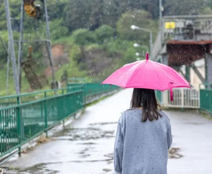 Rainstorm Over Portland's East Side