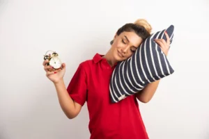 Sleep cycle chart showing 4 stages of sleep and sleep waves stages