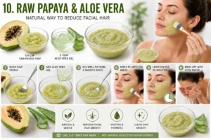 10. Raw Papaya and Aloe Vera