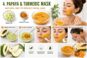4. Papaya and Turmeric Mask