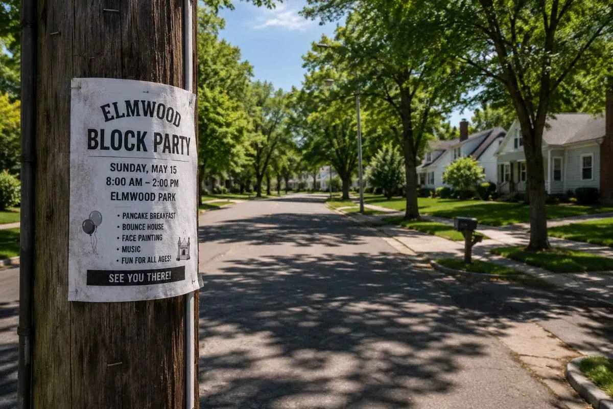 A Sunday in the Suburb of Elmwood