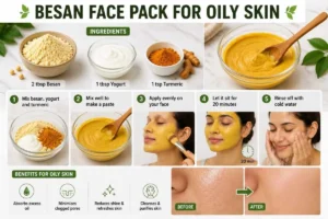 Besan Face Pack for Oily Skin