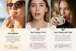 Why Your Lips Lose Their Rosy Glow