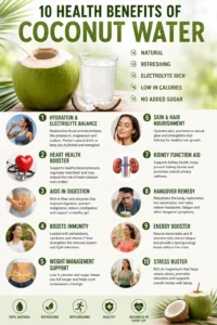 10 Health Benefits of Coconut Water