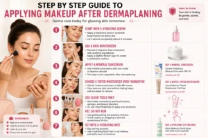Step by Step Guide to Applying Makeup After Dermaplaning 