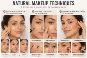 Step 3: Natural Makeup Techniques for a Flawless Base