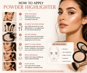 How to Apply Powder Highlighter