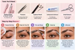 Eyebrow Slit Guide