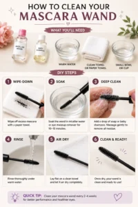 How to Clean Your Mascara Wand