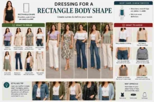 Dressing for a Rectangle Body Shape