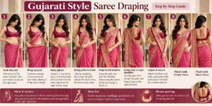 Gujarati style saree